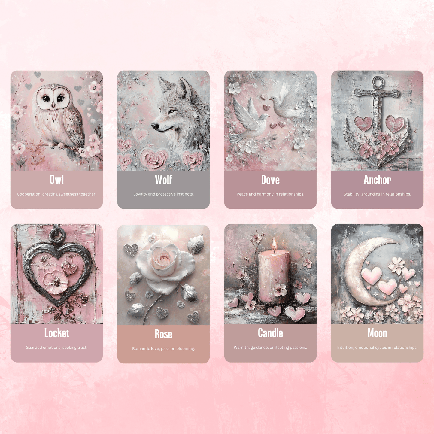 Lovers' Path Oracle 💖 A 50 - card oracle deck for love, growth, and tender - hearted wisdom - Hattie Thorn Tarot