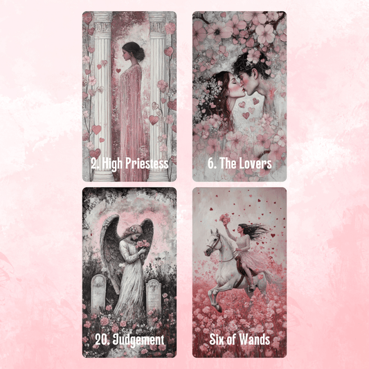 Lovers' Path Tarot 💖 A 78 - card tarot deck exploring love, connection, and the soulful art of romance - Hattie Thorn Tarot
