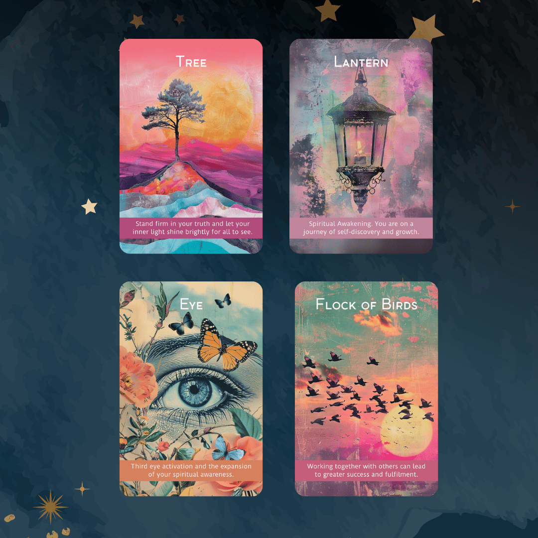 Magic Mosaic Oracle 🧩 A 45 - card intuitive oracle deck with collage artwork and playful spiritual insight - Hattie Thorn Tarot