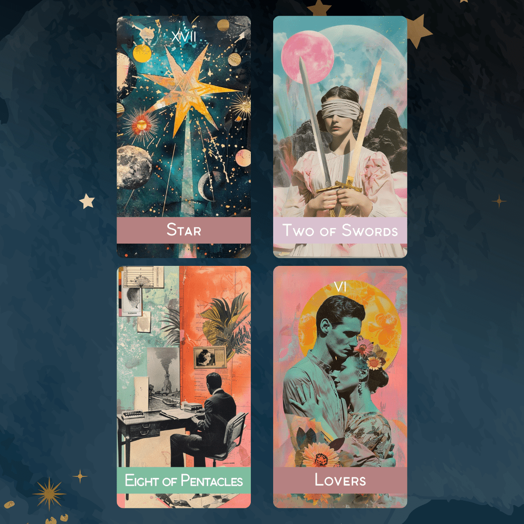 Magic Mosaic Tarot 🧩 A 78 - card tarot deck where collage meets intuition and every reading feels like discovery - Hattie Thorn Tarot