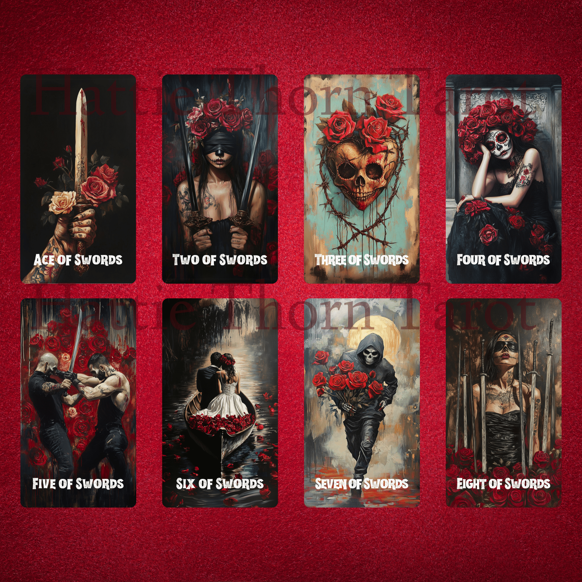 Memento Mori Tarot 🌺 A vivid 78 - card tarot deck honouring life, death, and ancestral connection - Hattie Thorn Tarot