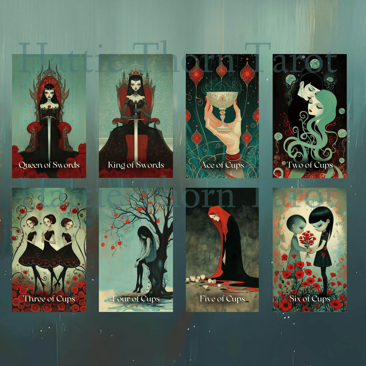 Mystic Maidens Tarot ✨ A 78 - card tarot deck embodying divine feminine power and gentle insight - Hattie Thorn Tarot