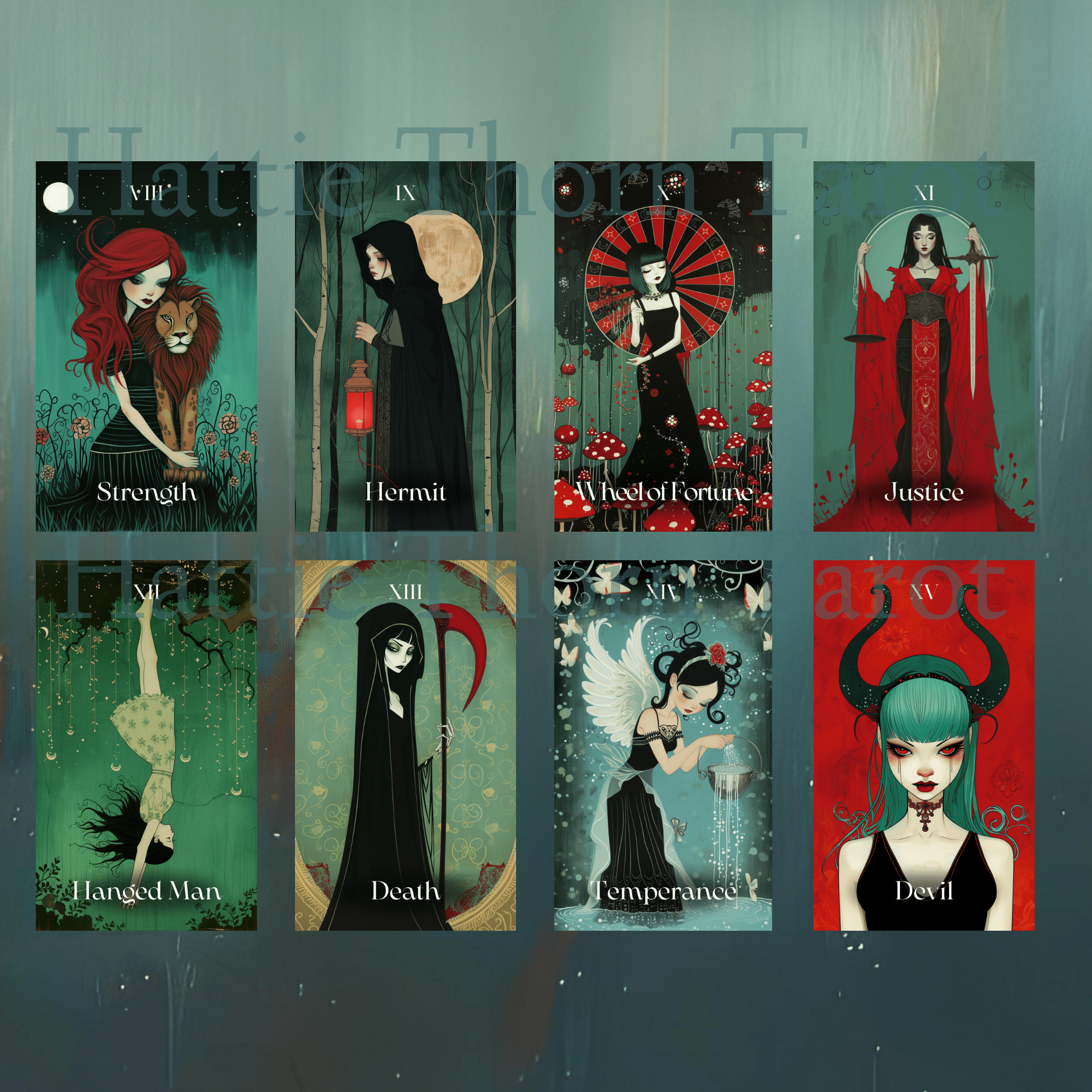 Mystic Maidens Tarot ✨ A 78 - card tarot deck embodying divine feminine power and gentle insight - Hattie Thorn Tarot