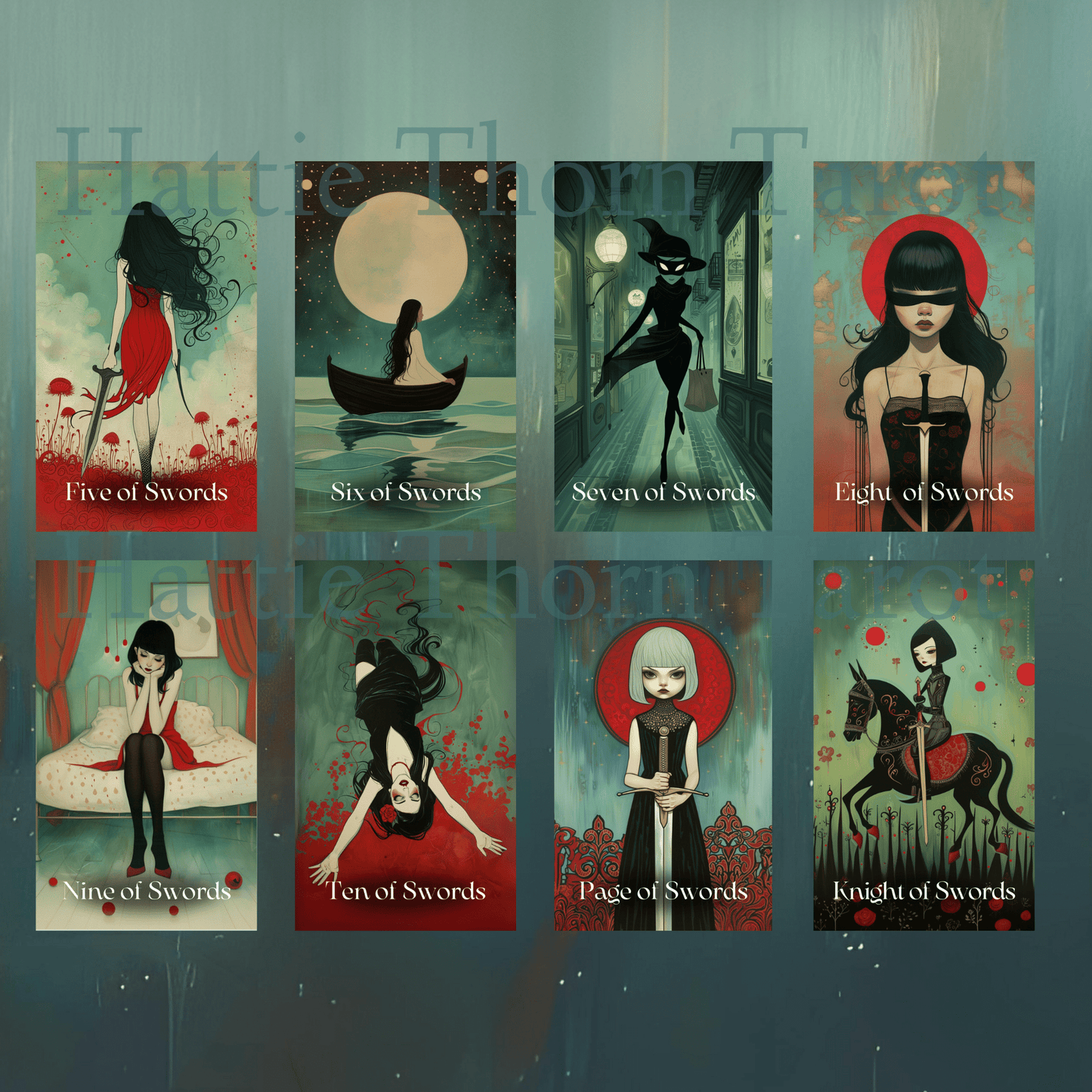 Mystic Maidens Tarot ✨ A 78 - card tarot deck embodying divine feminine power and gentle insight - Hattie Thorn Tarot