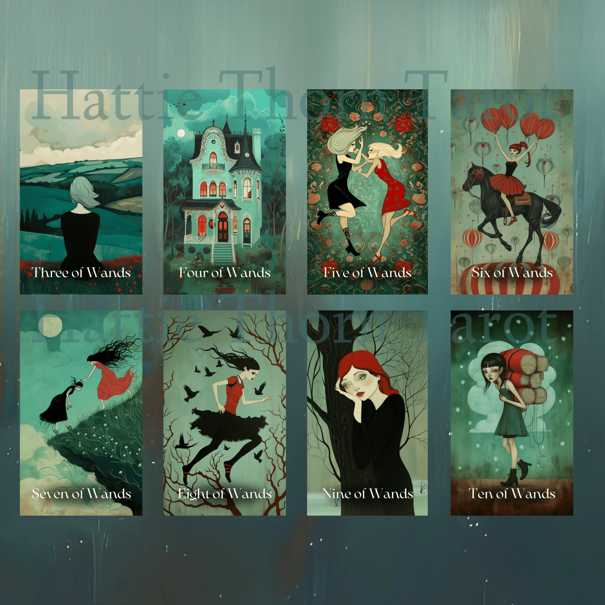 Mystic Maidens Tarot ✨ A 78 - card tarot deck embodying divine feminine power and gentle insight - Hattie Thorn Tarot