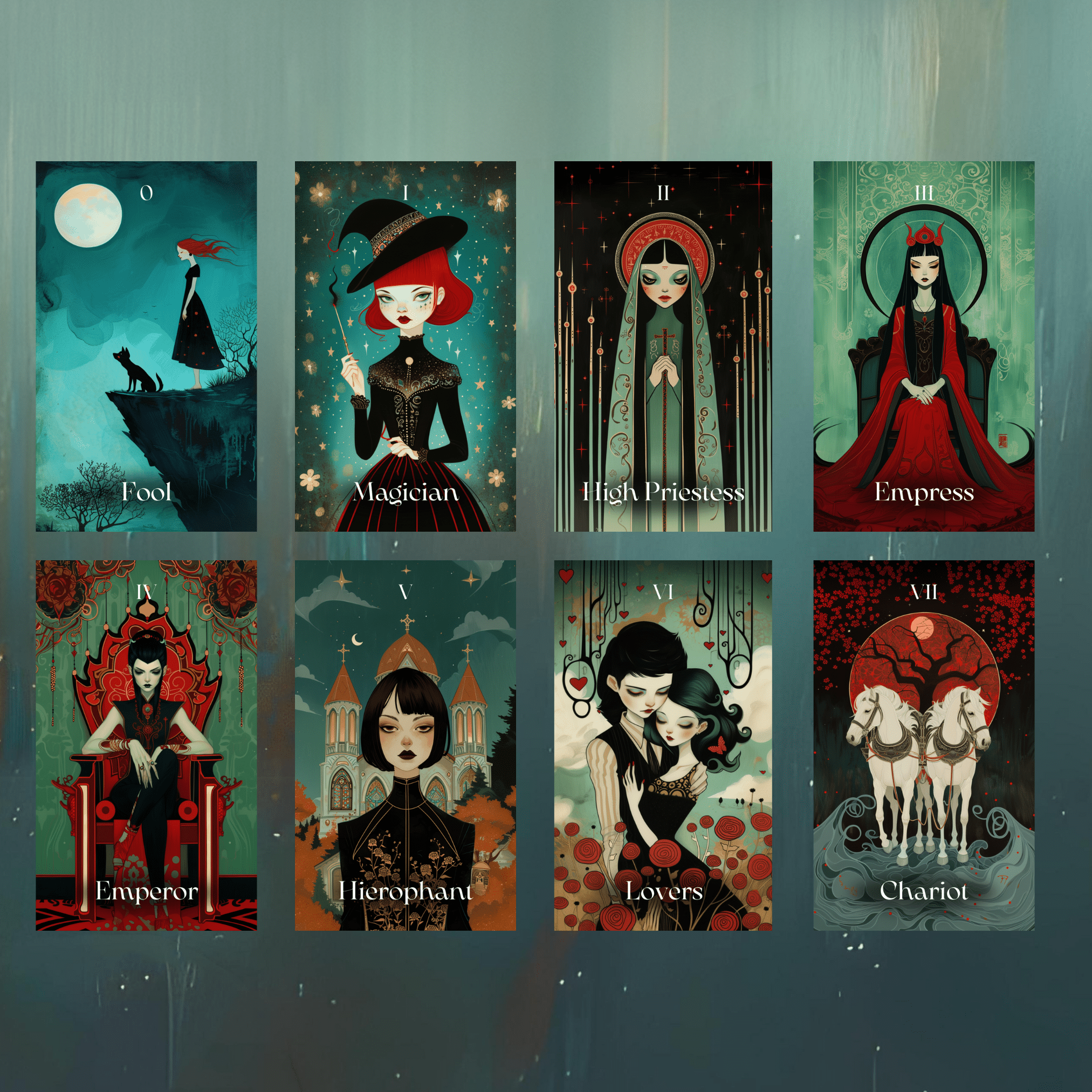 Mystic Maidens Tarot & Oracle Bundle ✨ A dreamy 2 - deck celebration of intuition, sisterhood, and soft magic - Hattie Thorn Tarot