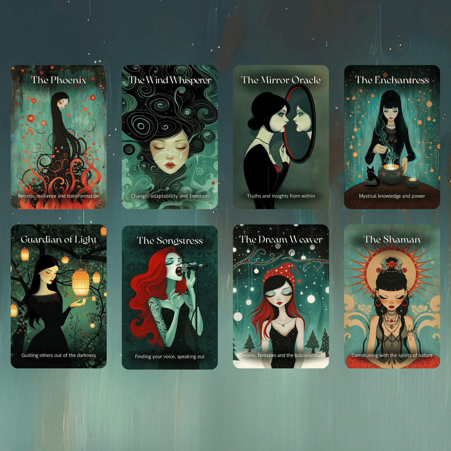 Mystic Maidens Tarot & Oracle Bundle ✨ A dreamy 2 - deck celebration of intuition, sisterhood, and soft magic - Hattie Thorn Tarot