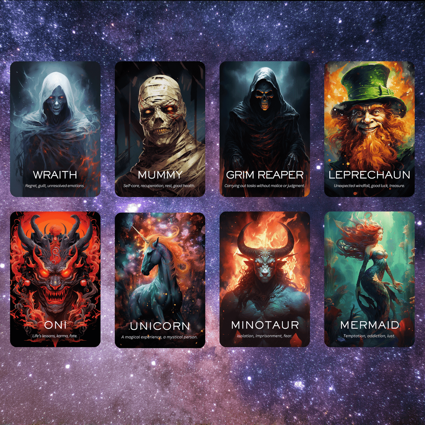 Myths & Monsters Oracle 🐉 Ancient legends. Hidden truths. One deck to summon them all. - Hattie Thorn Tarot