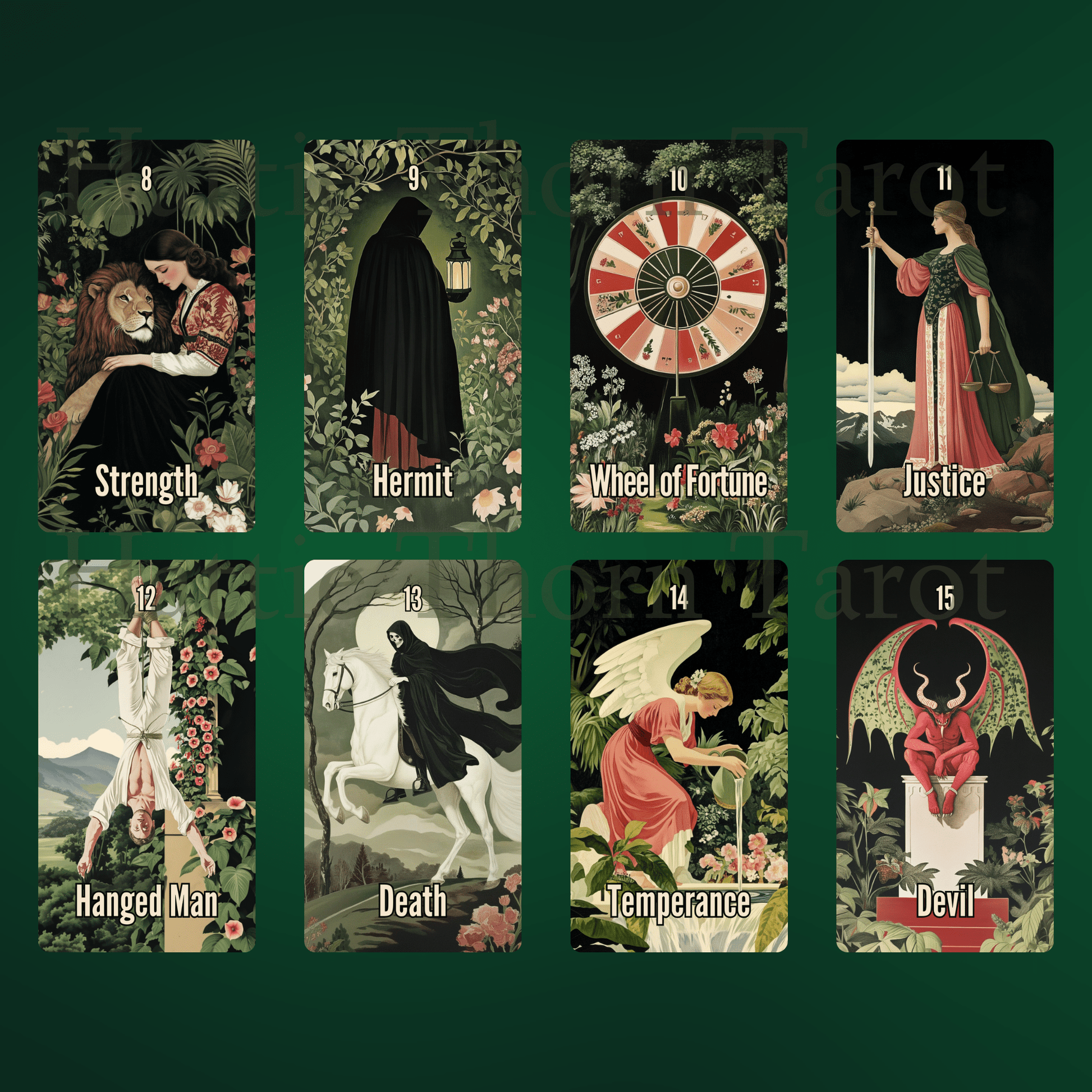 Nightshade Tarot 🌿 A 78 - card journey through bloom, decay, and the wisdom hidden in shadow - Hattie Thorn Tarot