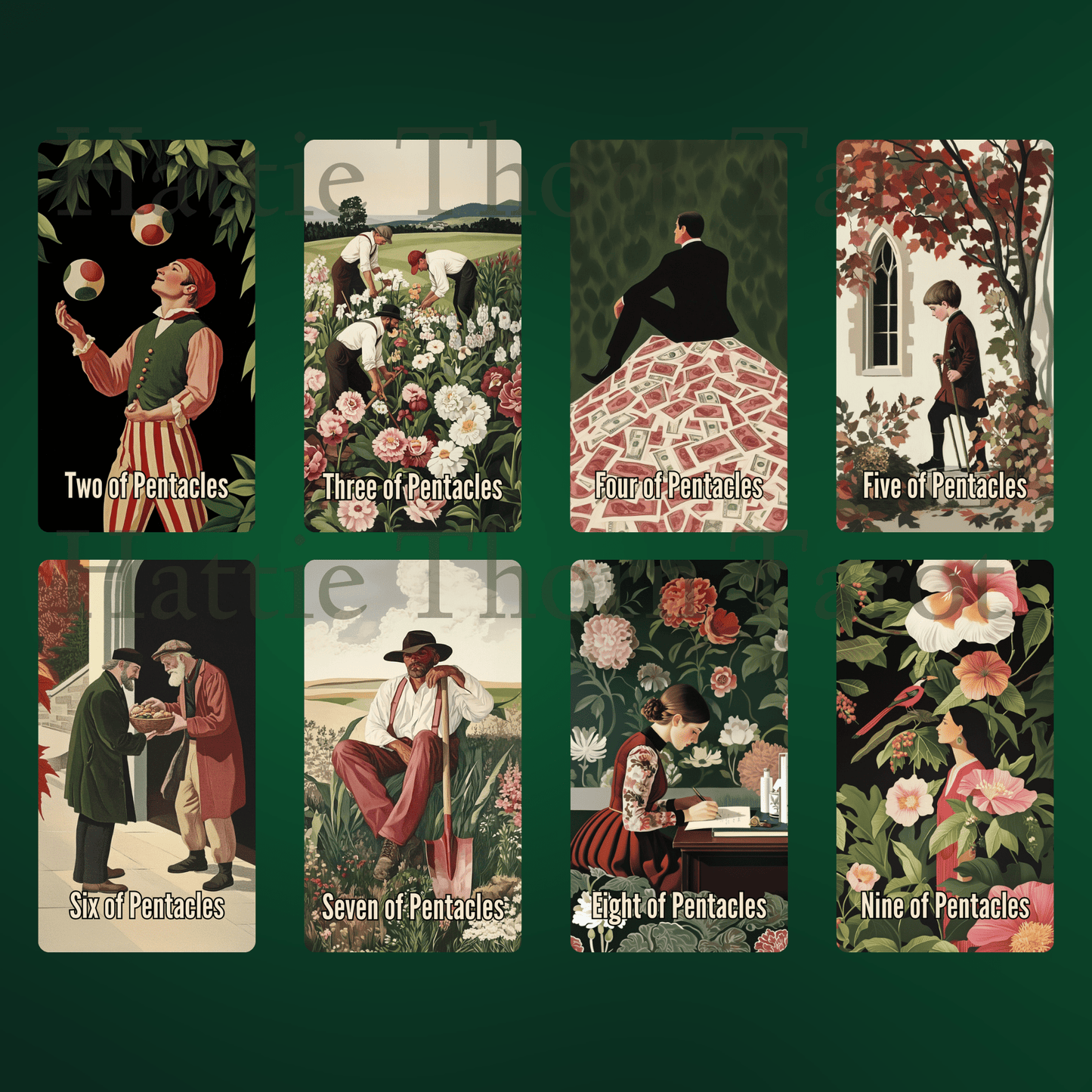 Nightshade Tarot 🌿 A 78 - card journey through bloom, decay, and the wisdom hidden in shadow - Hattie Thorn Tarot