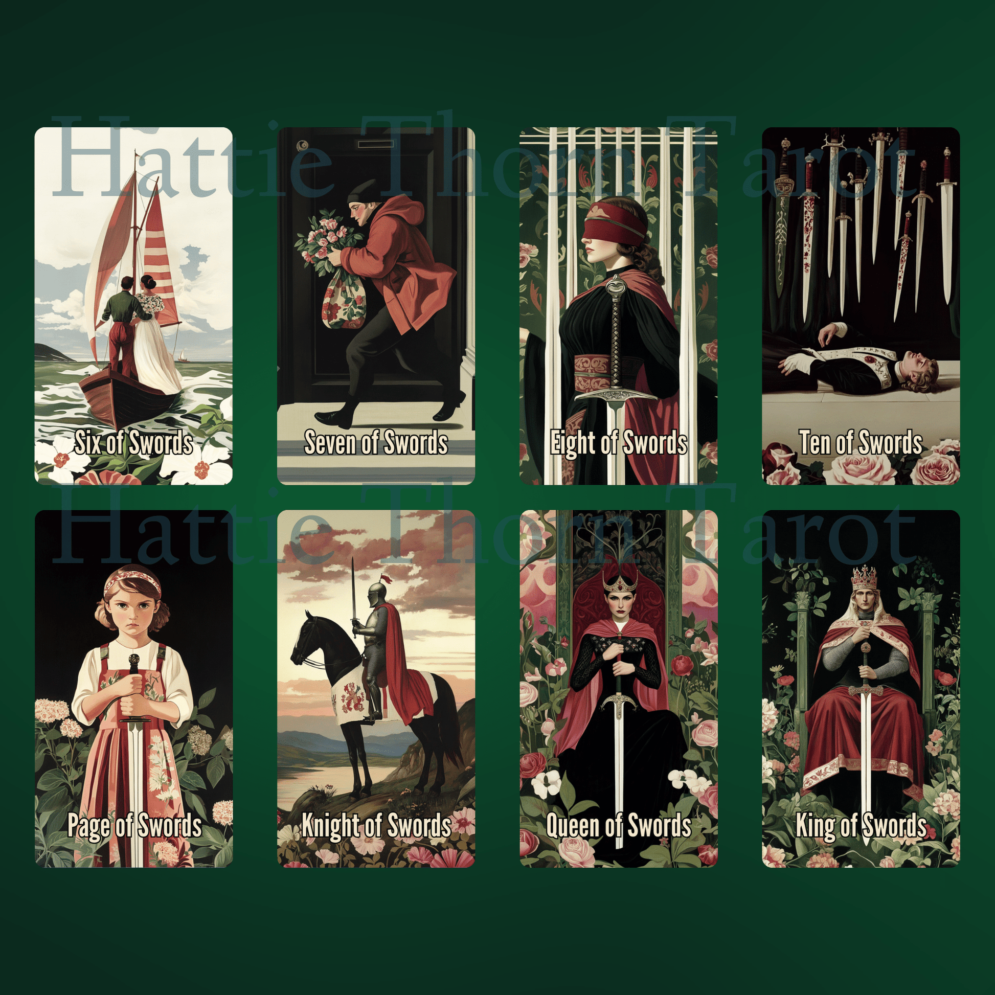 Nightshade Tarot 🌿 A 78 - card journey through bloom, decay, and the wisdom hidden in shadow - Hattie Thorn Tarot