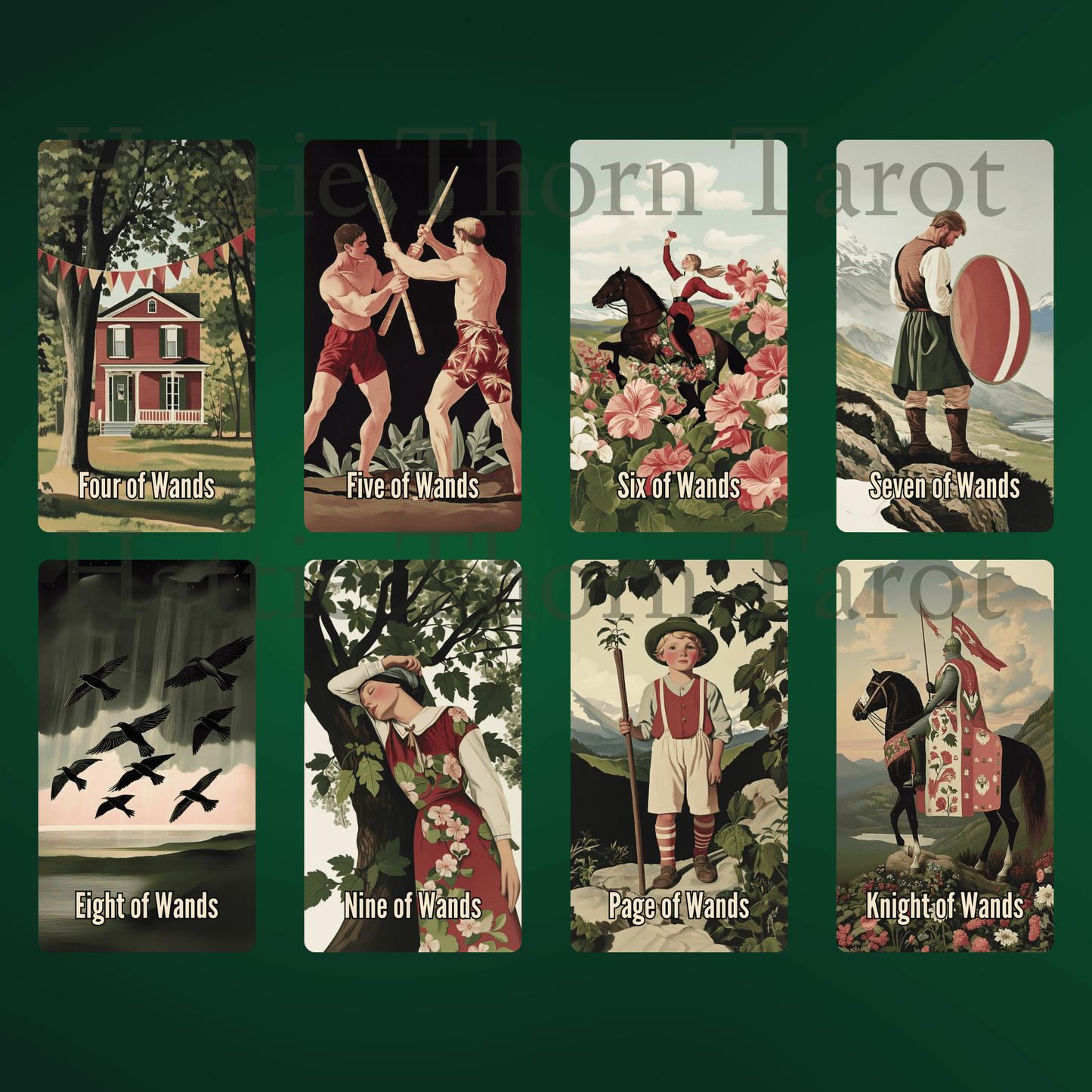 Nightshade Tarot 🌿 A 78 - card journey through bloom, decay, and the wisdom hidden in shadow - Hattie Thorn Tarot