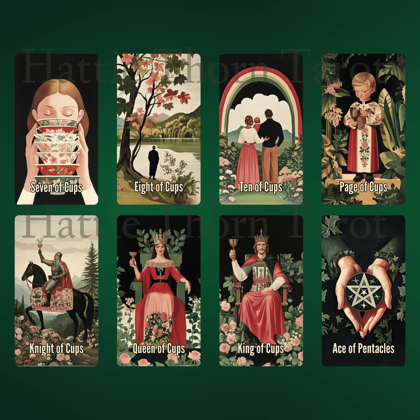 Nightshade Tarot 🌿 A 78 - card journey through bloom, decay, and the wisdom hidden in shadow - Hattie Thorn Tarot