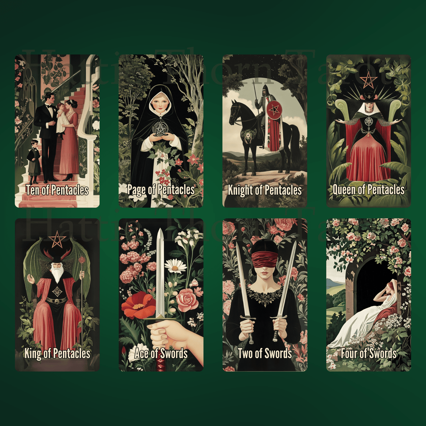 Nightshade Tarot 🌿 A 78 - card journey through bloom, decay, and the wisdom hidden in shadow - Hattie Thorn Tarot