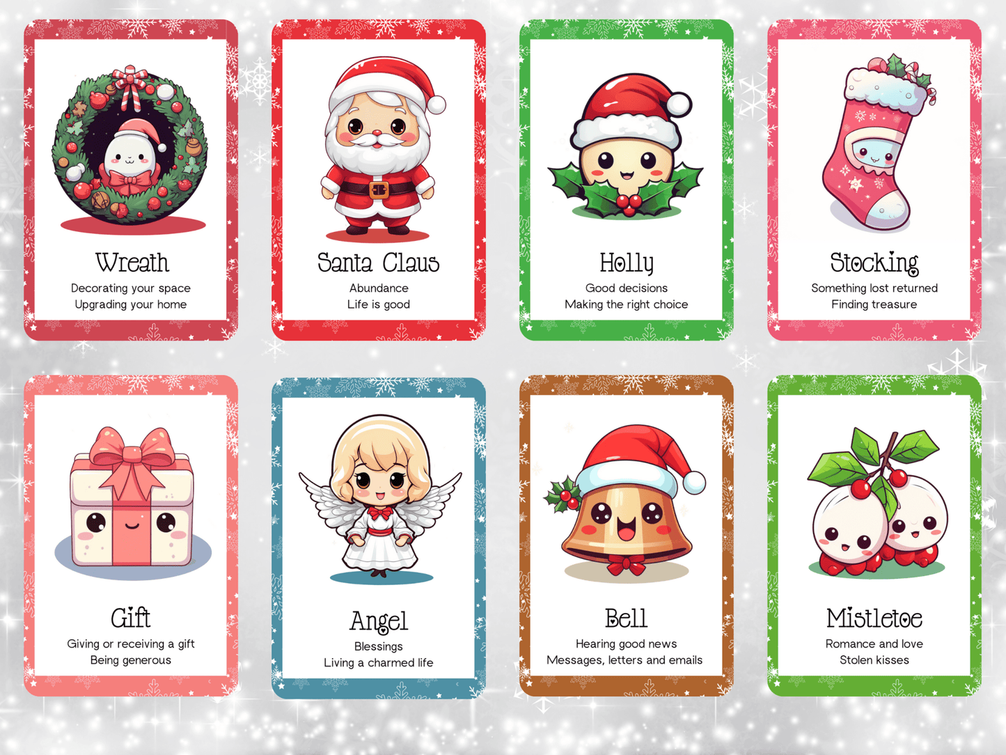 Retiring Soon! Cute Kawaii Christmas Oracle 🎄 A festive deck of joy, sweetness, and gentle seasonal guidance. - Hattie Thorn Tarot