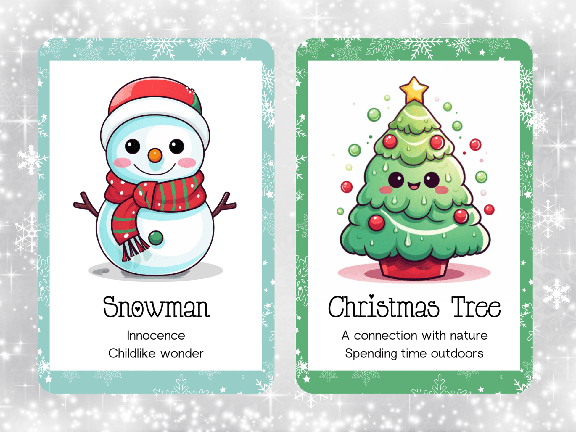 Retiring Soon! Cute Kawaii Christmas Oracle 🎄 A festive deck of joy, sweetness, and gentle seasonal guidance. - Hattie Thorn Tarot