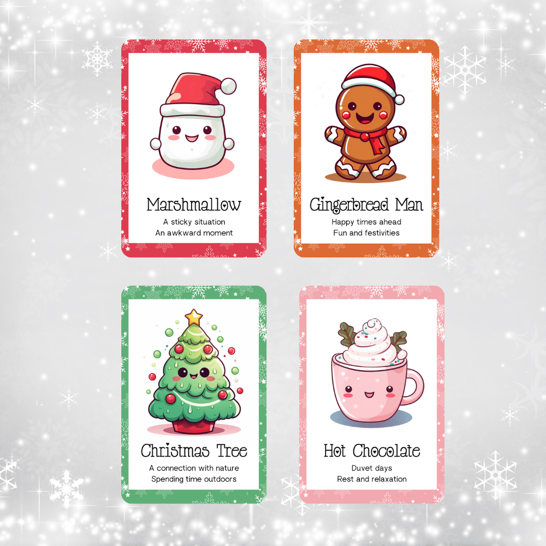 Retiring Soon! Cute Kawaii Christmas Oracle 🎄 A festive deck of joy, sweetness, and gentle seasonal guidance. - Hattie Thorn Tarot