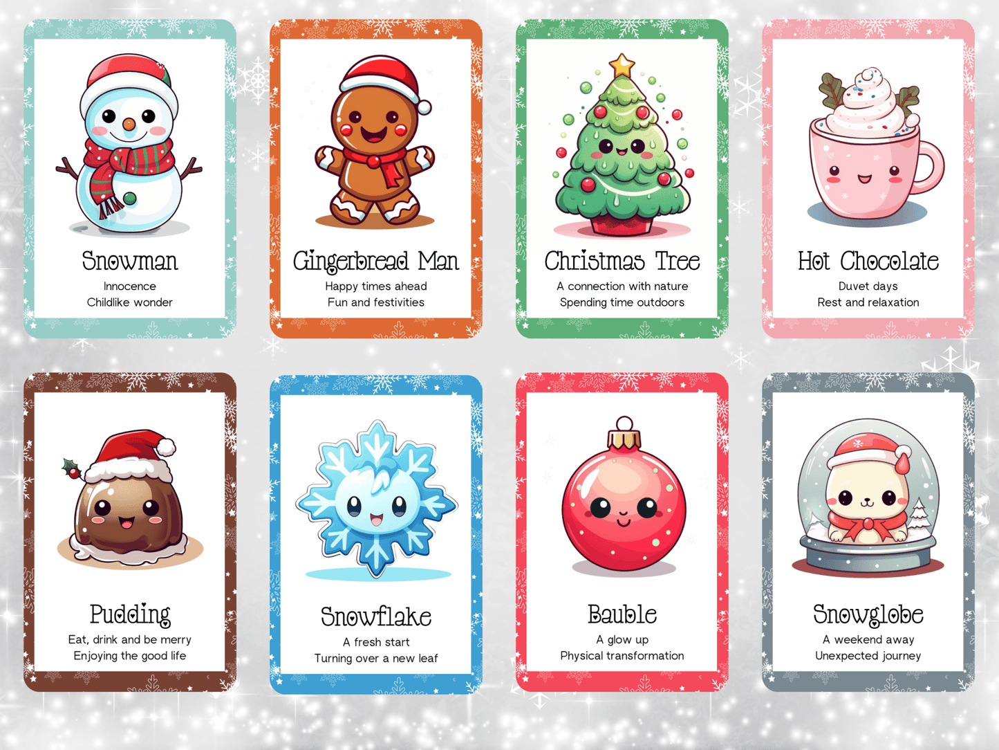 Retiring Soon! Cute Kawaii Christmas Oracle 🎄 A festive deck of joy, sweetness, and gentle seasonal guidance. - Hattie Thorn Tarot