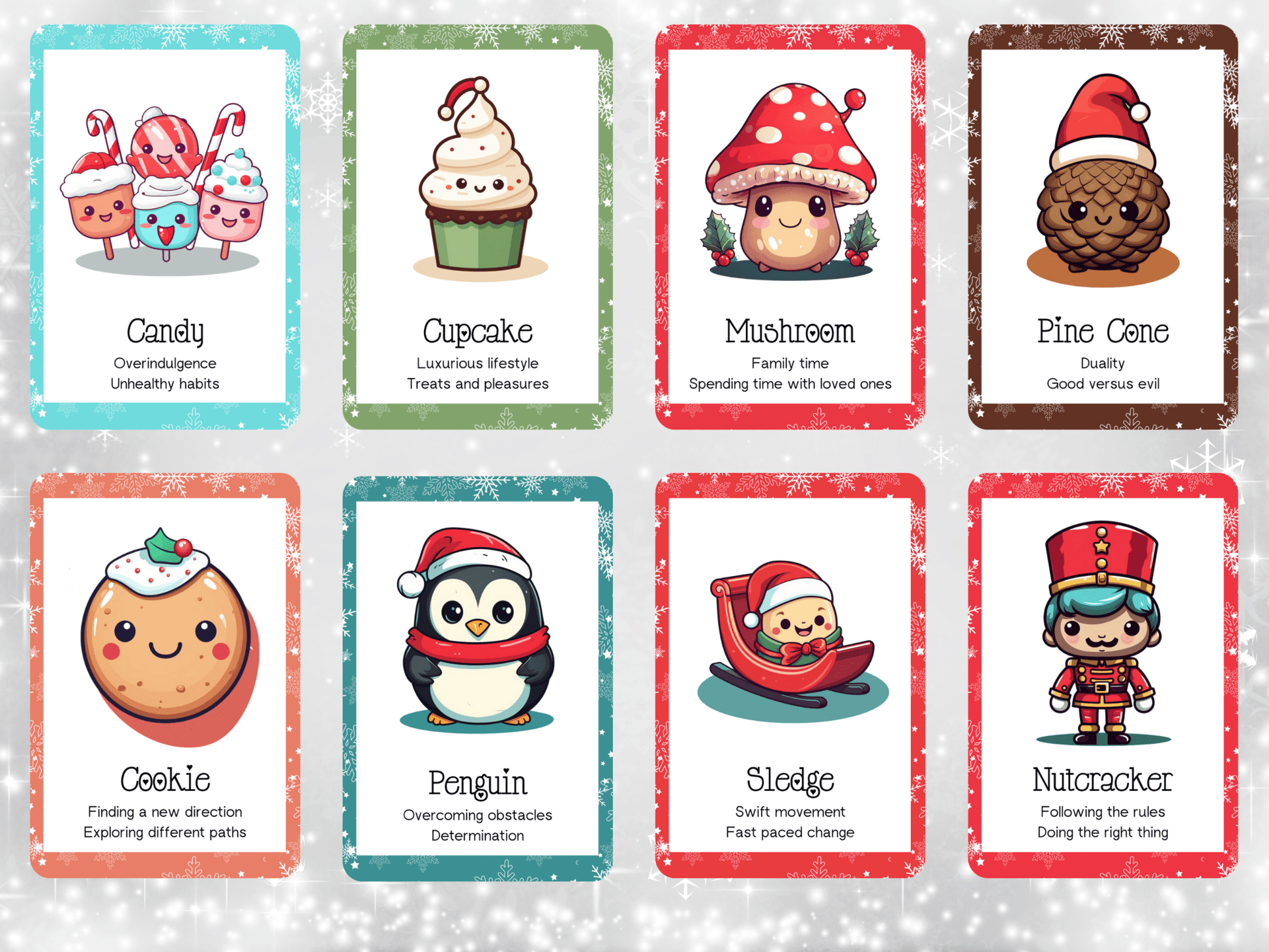 Retiring Soon! Cute Kawaii Christmas Oracle 🎄 A festive deck of joy, sweetness, and gentle seasonal guidance. - Hattie Thorn Tarot