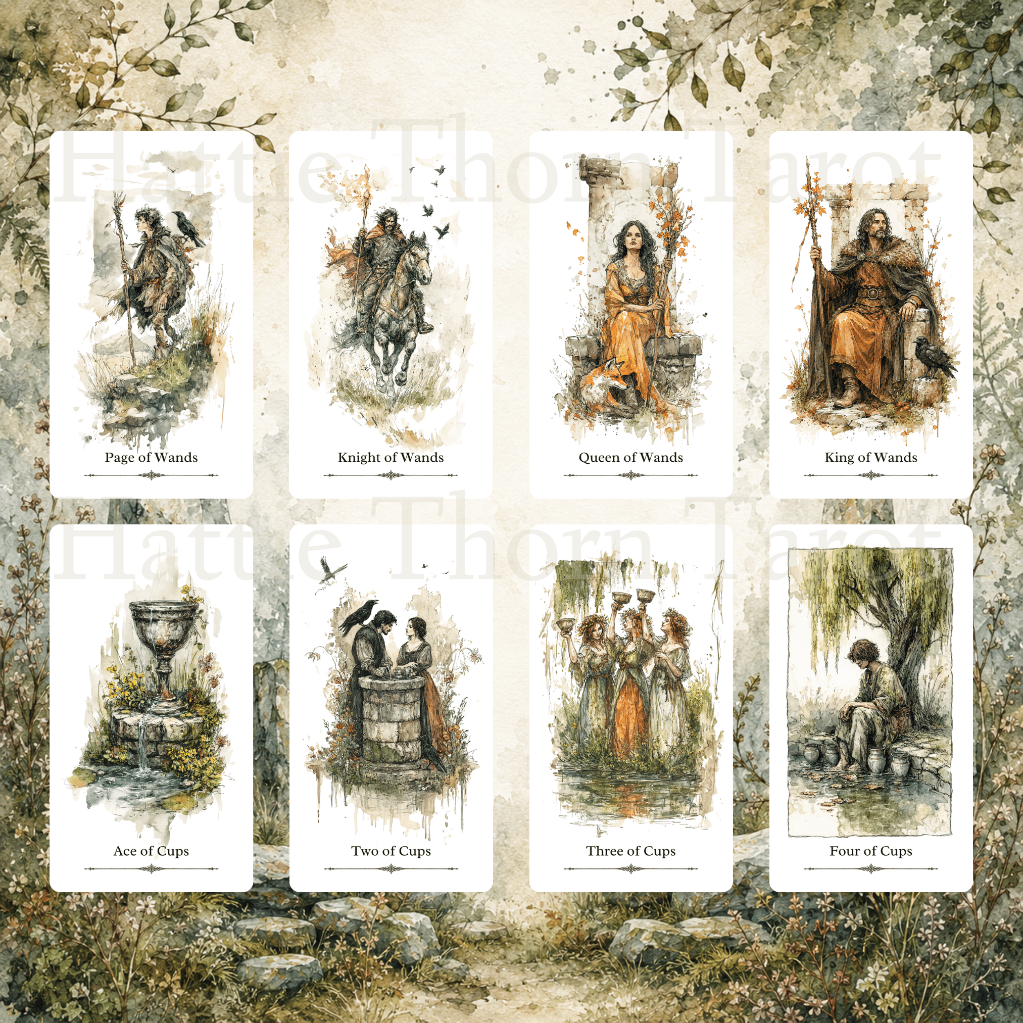 Sacred Isles Tarot 🐦‍⬛ ancient paths, forgotten legends, and timeless tarot wisdom woven through the wild landscapes of Britain. - Hattie Thorn Tarot