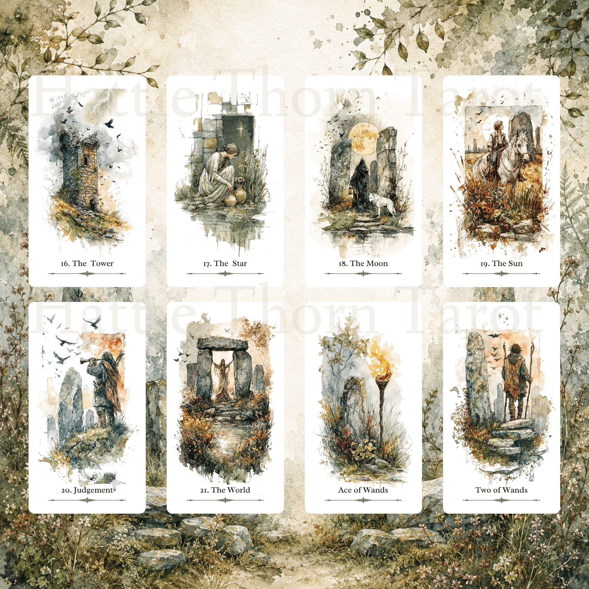 Sacred Isles Tarot & Oracle Bundle 🐦‍⬛ follow the stones, read the signs, and let 128 cards lead you through the myths and memories of ancient Britain. - Hattie Thorn Tarot