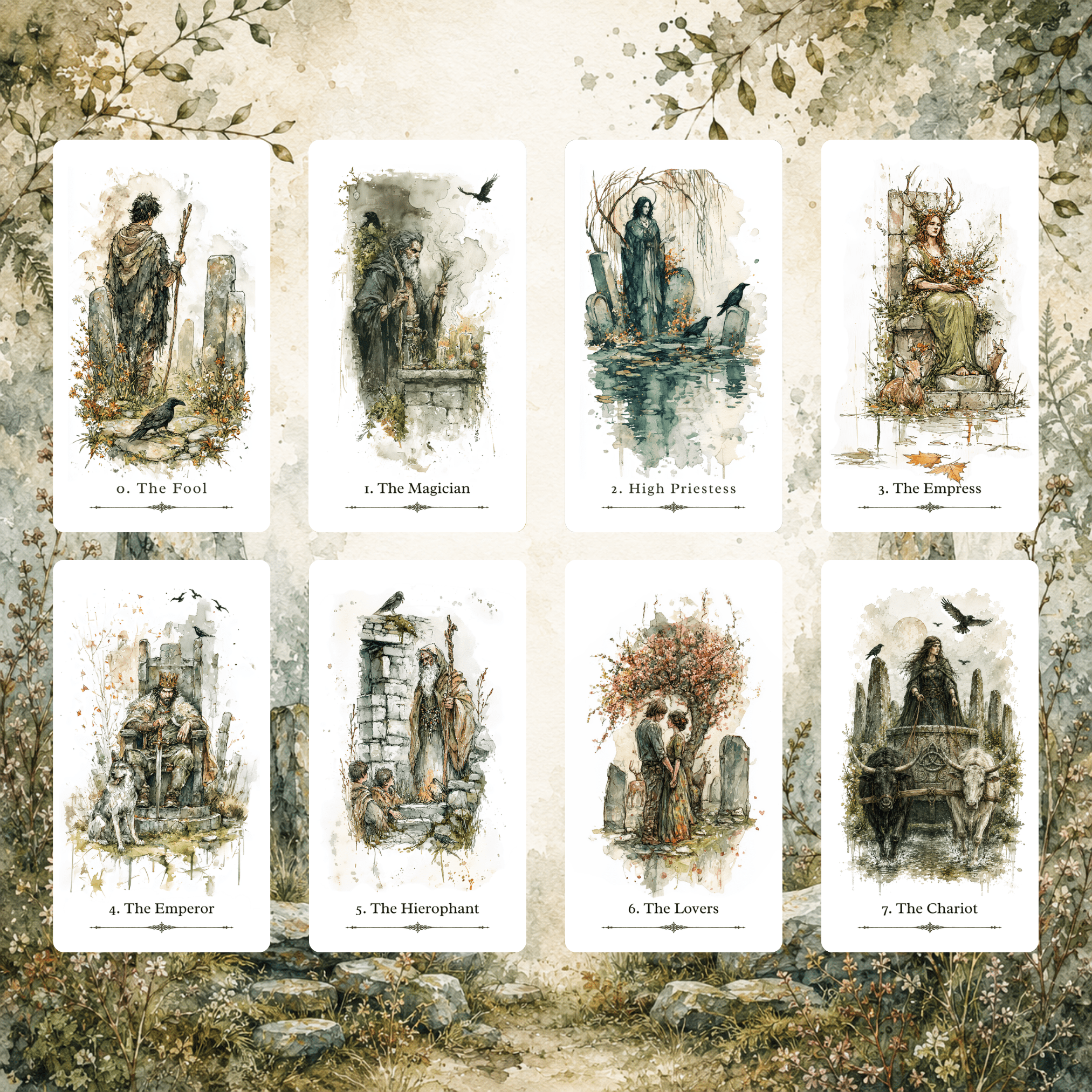 Sacred Isles Tarot & Oracle Bundle 🐦‍⬛ follow the stones, read the signs, and let 128 cards lead you through the myths and memories of ancient Britain. - Hattie Thorn Tarot