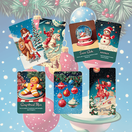 🎅 Sarsaparilla Christmas Bundle 🎅 — Twin Decks of Atomic Age Holiday Pop Magic - Hattie Thorn Tarot