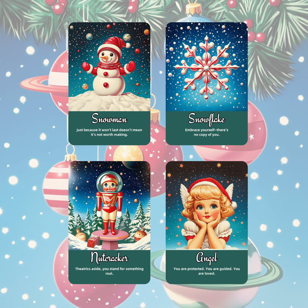 🎅 Sarsaparilla Christmas Oracle 🎅 — Sweet Nostalgia and Retro Pin - Up Christmas Magic - Hattie Thorn Tarot