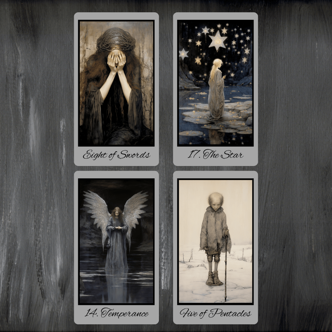 Shadow Fates Tarot 🌙 A 78 - card dark fantasy deck steeped in folklore, myth, and the wisdom of shadow - Hattie Thorn Tarot