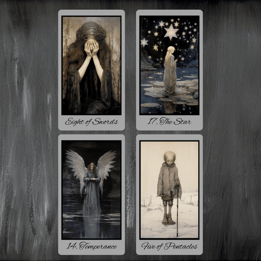 Shadow Fates Tarot 🌙 A 78 - card dark fantasy deck steeped in folklore, myth, and the wisdom of shadow - Hattie Thorn Tarot