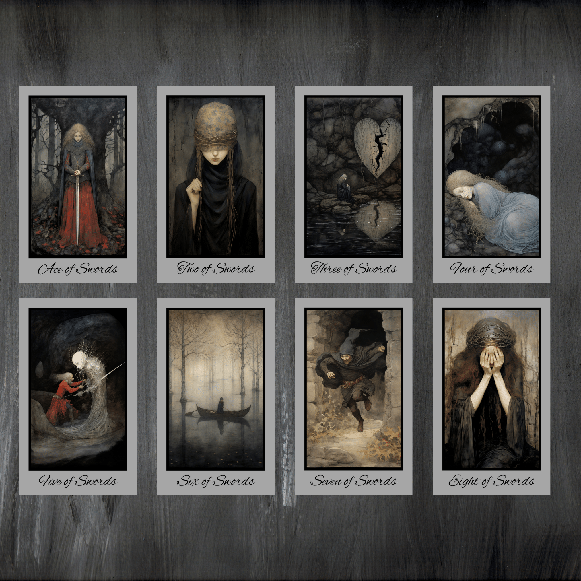 Shadow Fates Tarot 🌙 A 78 - card dark fantasy deck steeped in folklore, myth, and the wisdom of shadow - Hattie Thorn Tarot