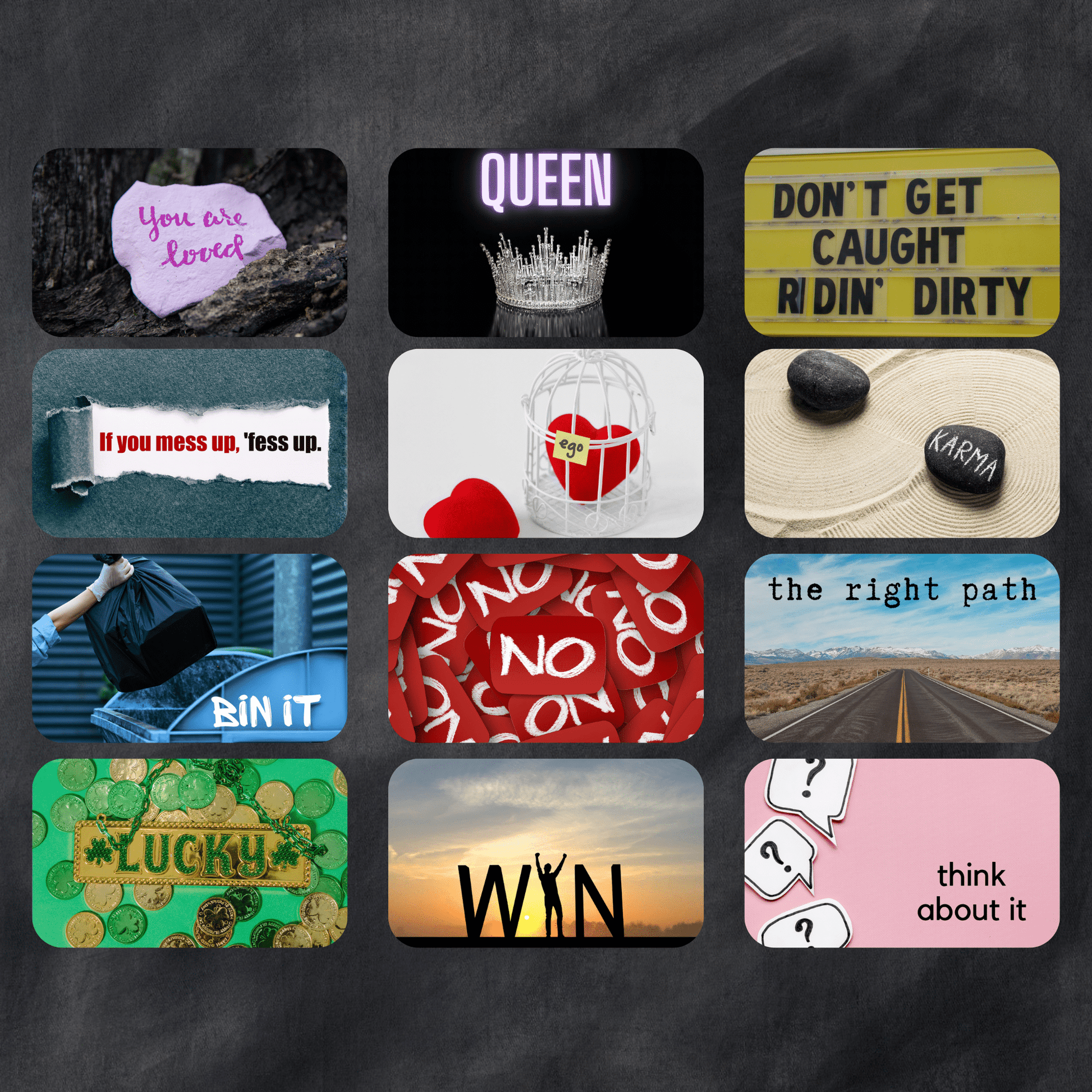 Straight Talking Classic 🗣️ ♦ Direct clarifier cards that cut through confusion and say exactly what needs to be said. - Hattie Thorn Tarot