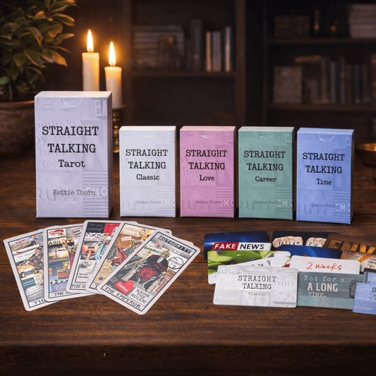 Straight Talking Tarot Bundle ♦ The complete direct - answer tarot system with four powerful clarifier decks 🔮 - Hattie Thorn Tarot