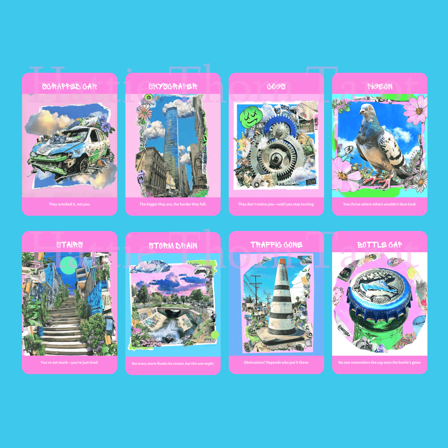 Street Prophets Oracle 🚧 Street signs, pigeons, bottle caps, and blunt wisdom from the sidewalks. - Hattie Thorn Tarot