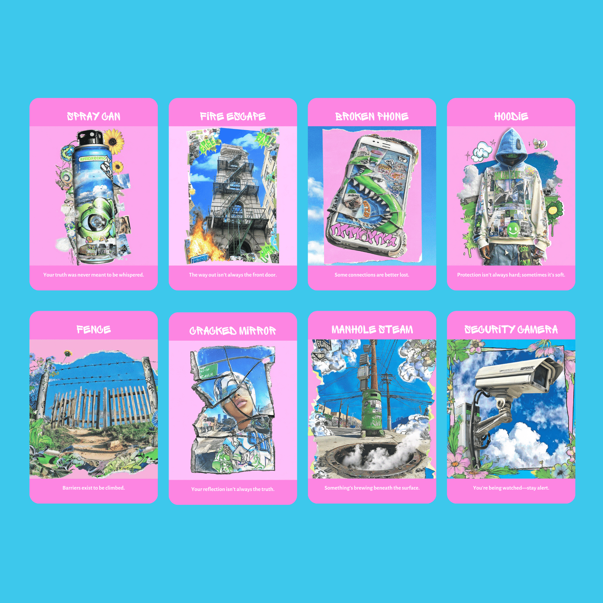 Street Prophets Oracle 🚧 Street signs, pigeons, bottle caps, and blunt wisdom from the sidewalks. - Hattie Thorn Tarot