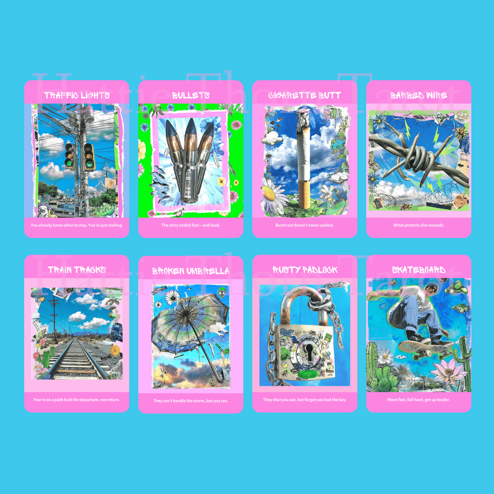 Street Prophets Oracle 🚧 Street signs, pigeons, bottle caps, and blunt wisdom from the sidewalks. - Hattie Thorn Tarot