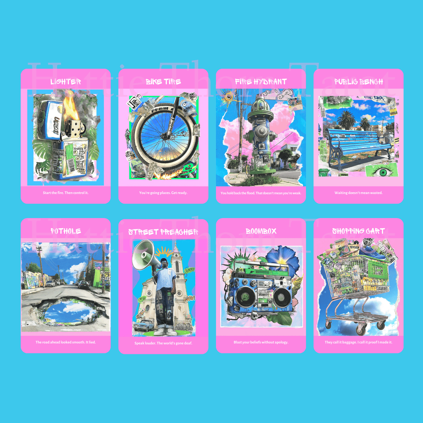 Street Prophets Tarot & Oracle Bundle 🚧 Two decks. One voice. All the streetwise prophecy you need. - Hattie Thorn Tarot