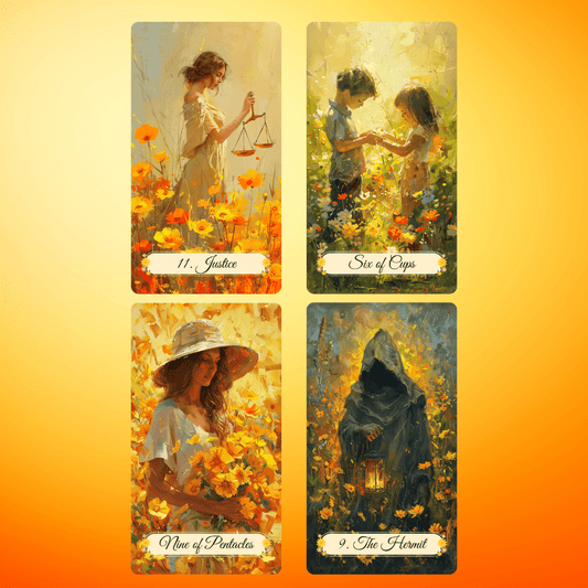 Summer Meadow Tarot 🌻 A 78 - card tarot deck basking in sunshine, wildflowers, and midyear clarity - Hattie Thorn Tarot