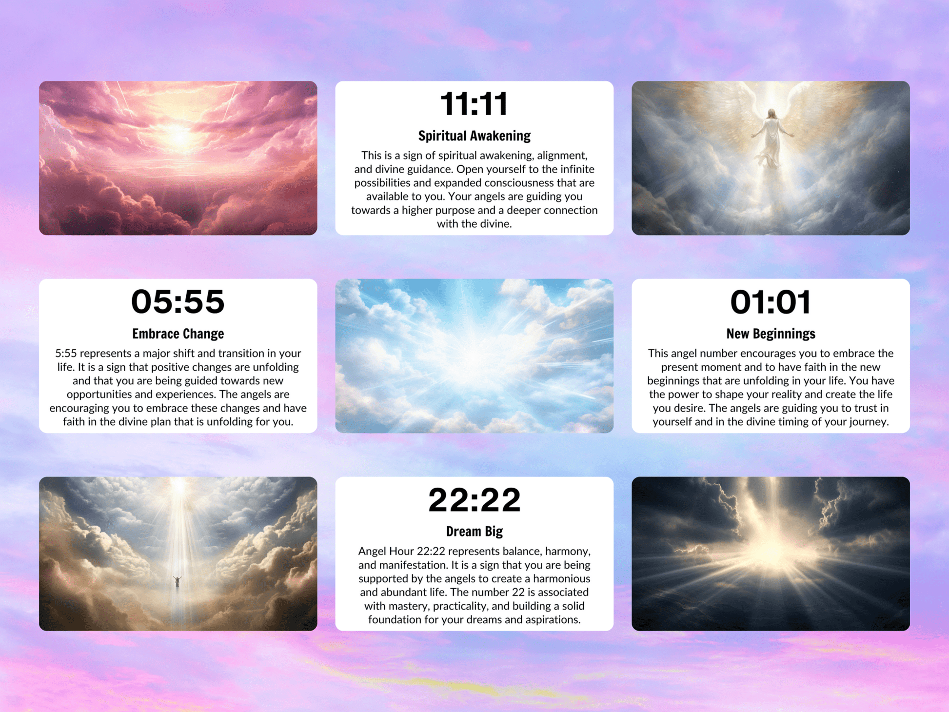 The Angel Hour Cards ⏰ Synchronicity speaks. When the clock aligns, your angels are calling. - Hattie Thorn Tarot
