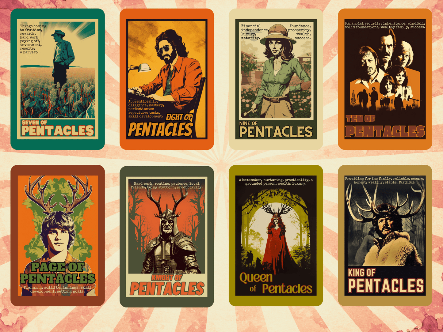 The Retro Poster Tarot 🍿 Classic tarot with a vintage cinema twist. - Hattie Thorn Tarot