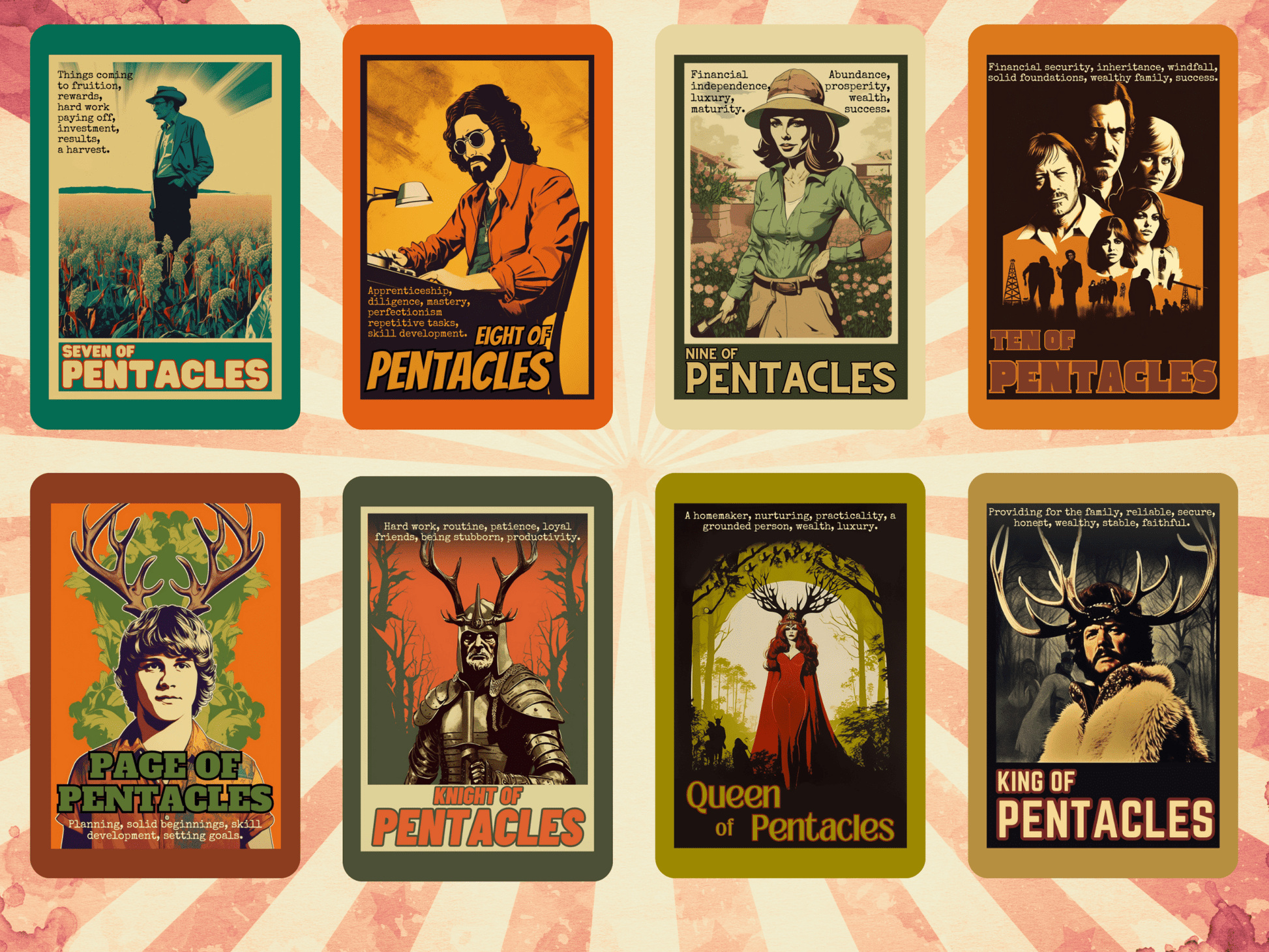 The Retro Poster Tarot 🍿 Classic tarot with a vintage cinema twist. - Hattie Thorn Tarot