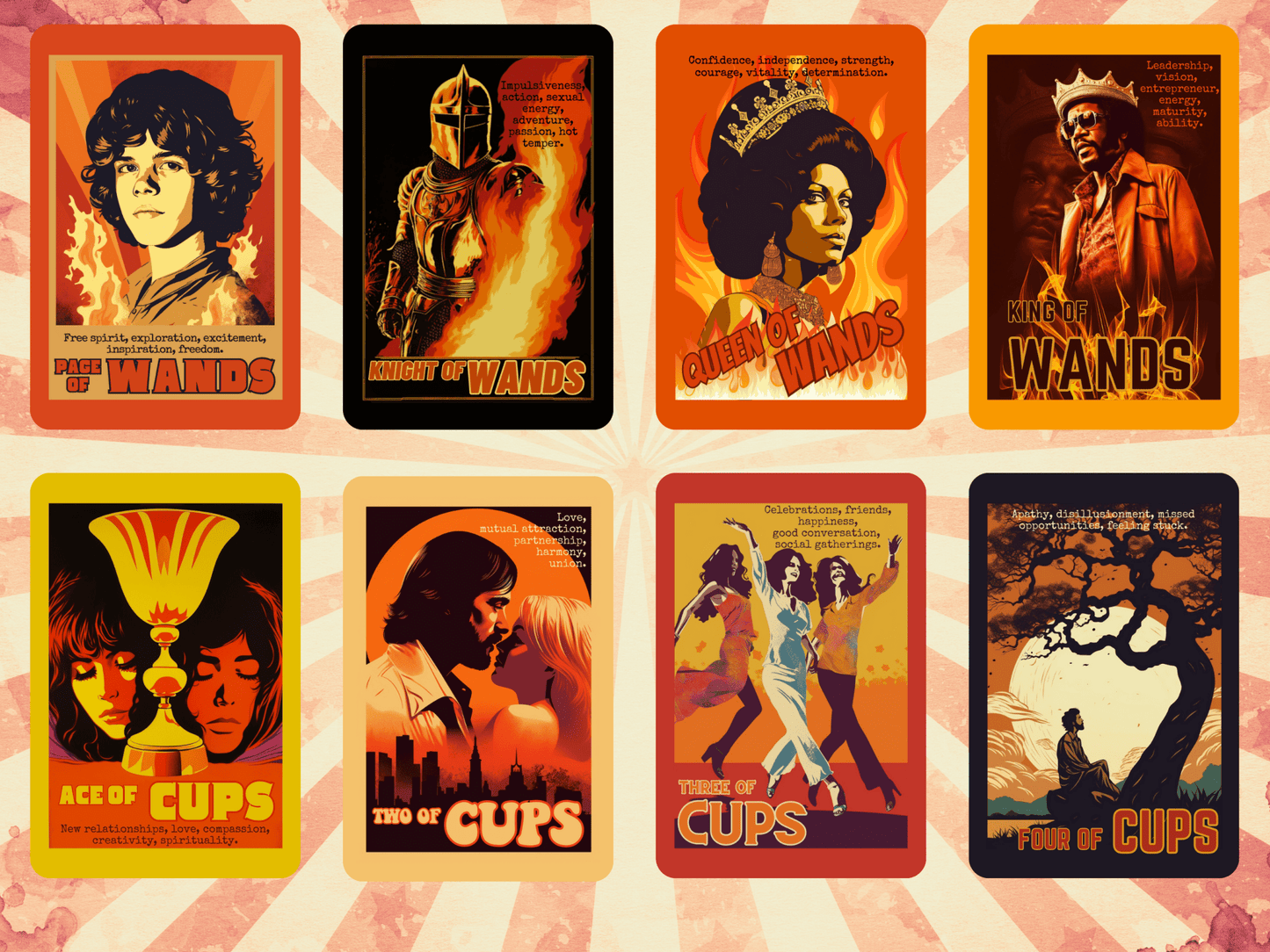 The Retro Poster Tarot 🍿 Classic tarot with a vintage cinema twist. - Hattie Thorn Tarot