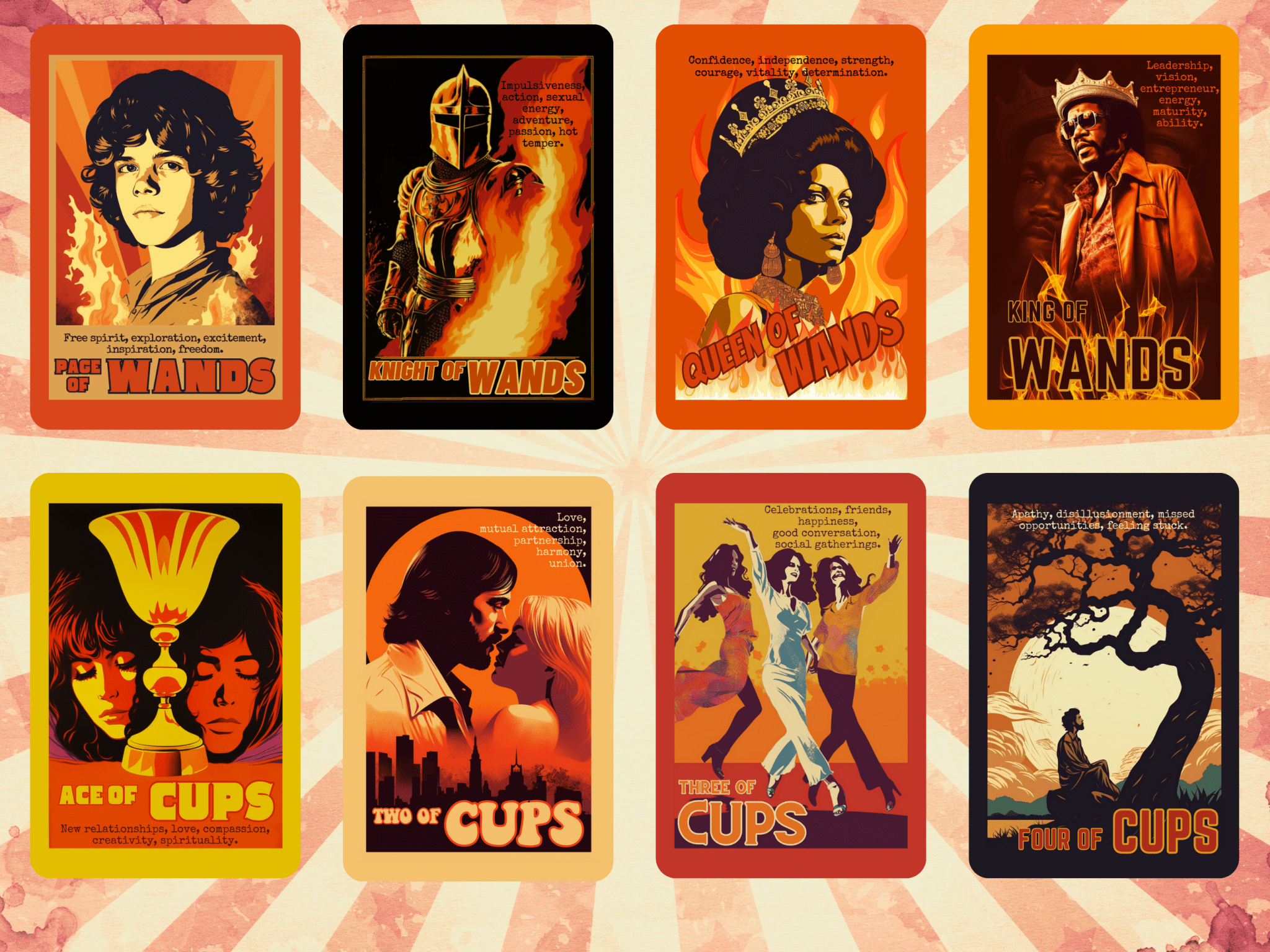 The Retro Poster Tarot 🍿 Classic tarot with a vintage cinema twist. - Hattie Thorn Tarot