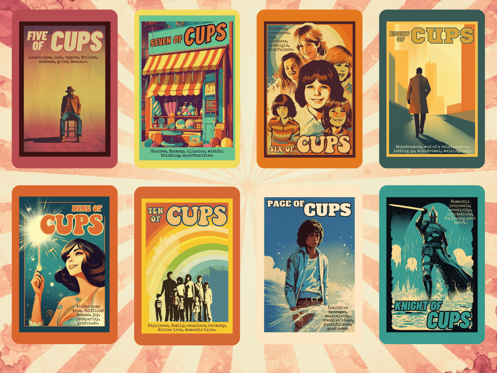 The Retro Poster Tarot 🍿 Classic tarot with a vintage cinema twist. - Hattie Thorn Tarot