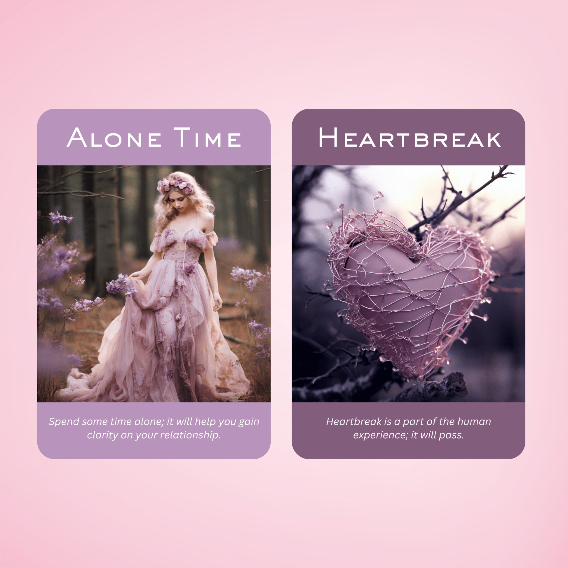 The Romance and Love Oracle 💕 Unlock the secrets of the heart with this soulful 50 - card love oracle. - Hattie Thorn Tarot