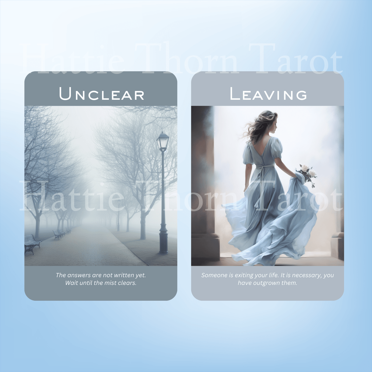 True Blue Romance and Love Oracle 💙 A dreamy 50 - card oracle exploring love, connection, and blue - tinted longing - Hattie Thorn Tarot