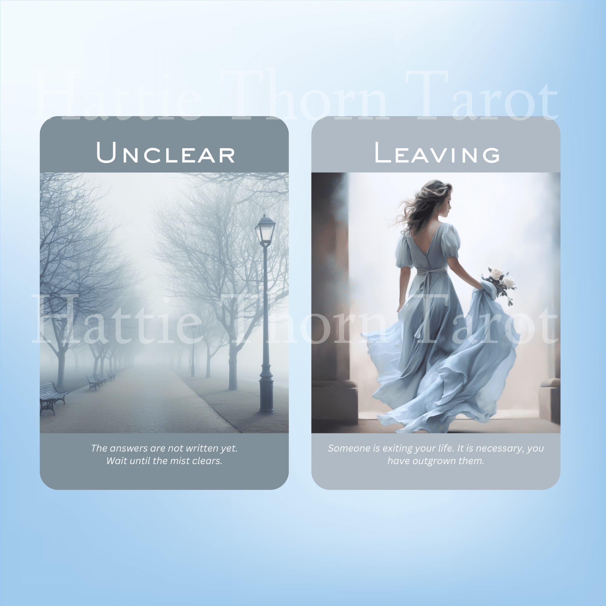 True Blue Romance and Love Oracle 💙 A dreamy 50 - card oracle exploring love, connection, and blue - tinted longing - Hattie Thorn Tarot