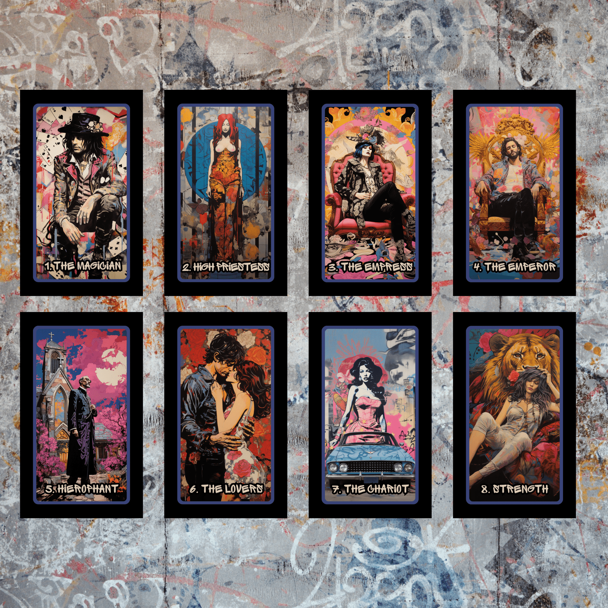 Urban Graffiti Tarot 🎨 Streetwise symbolism. Bold spirit. A tarot deck that speaks in spray paint. - Hattie Thorn Tarot