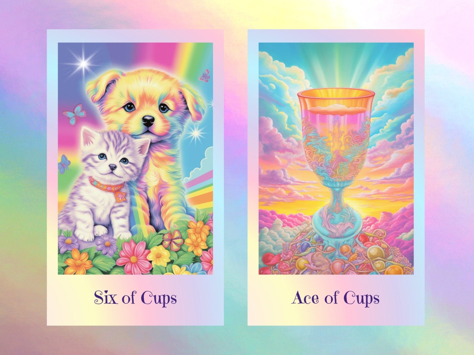 Retiring Soon! Sugar and Spice Tarot 🍭 A candy - coloured twist on classic tarot, sprinkled with charm and animal magic. - Hattie Thorn Tarot